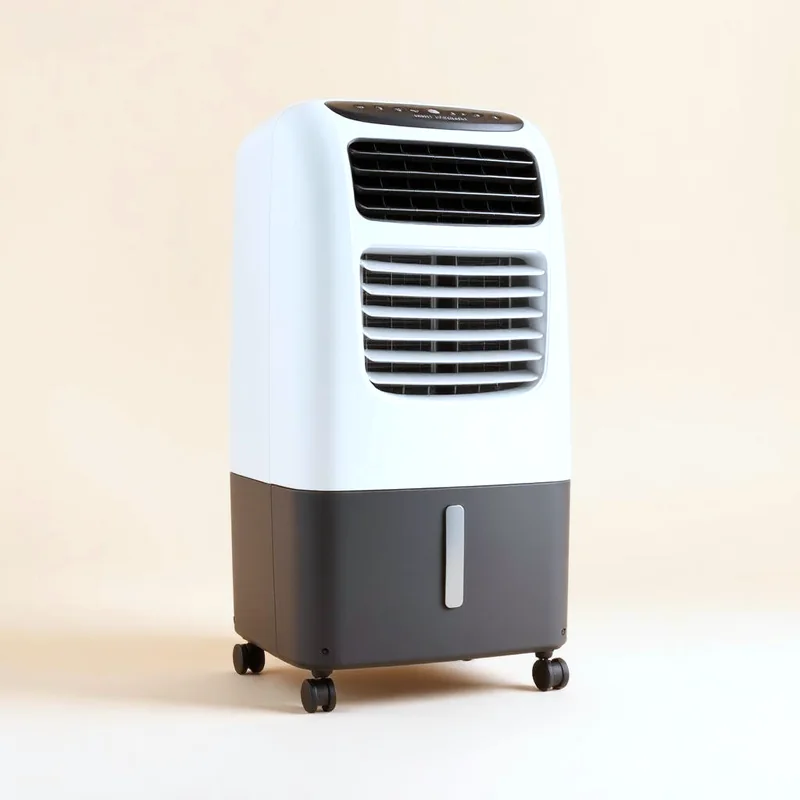 Edge Minicool Personal Room Cooler in Steel Blue finish, available on EMI at Preetam Singh & Sons