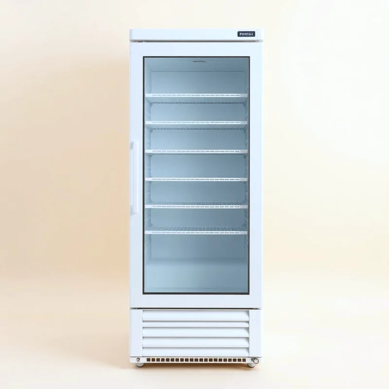 Glass Door Visi Cooler in Royal Plum finish, available on EMI at Preetam Singh & Sons